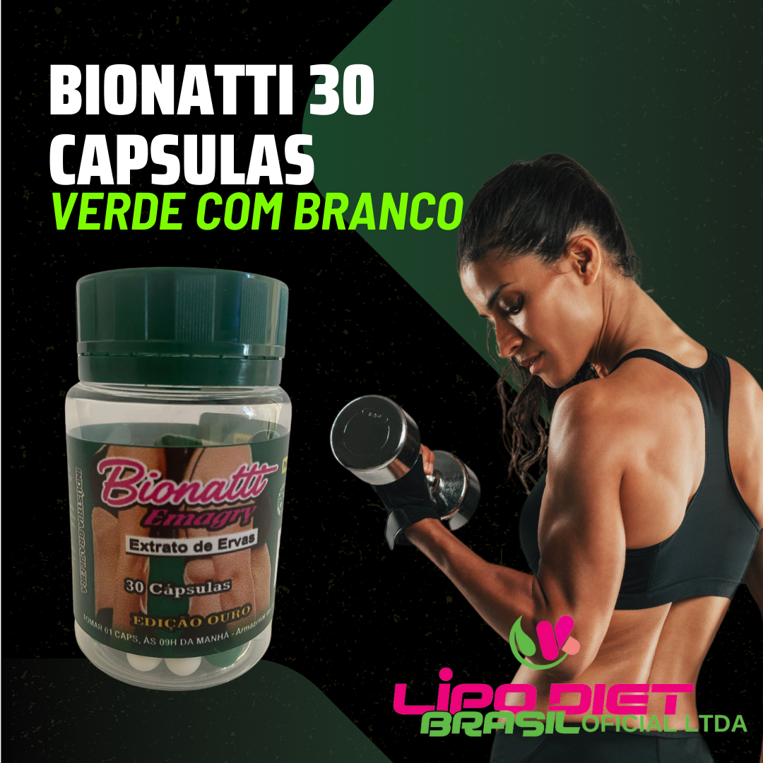 Bionatti 30 Cápsula Verde Com Branco