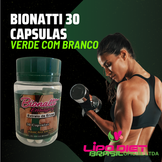 Bionatti 30 Cápsula Verde Com Branco