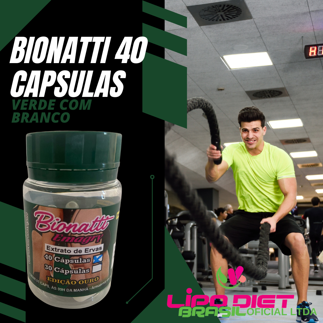 Bionatti 40  Capsulas Verde Com Branco