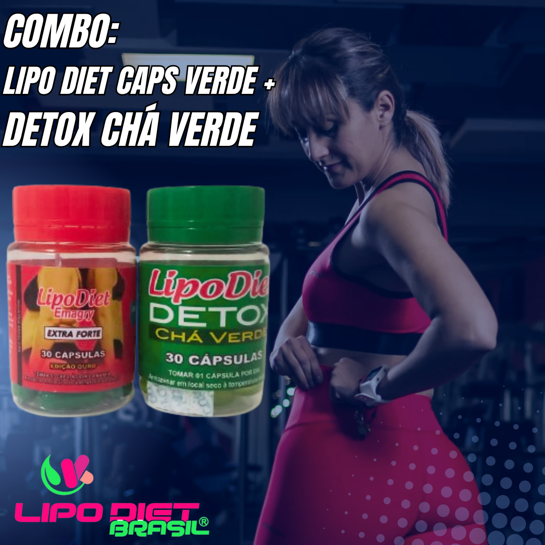 COMBO: Lipo Diet Caps VERDE+ Chá Verde