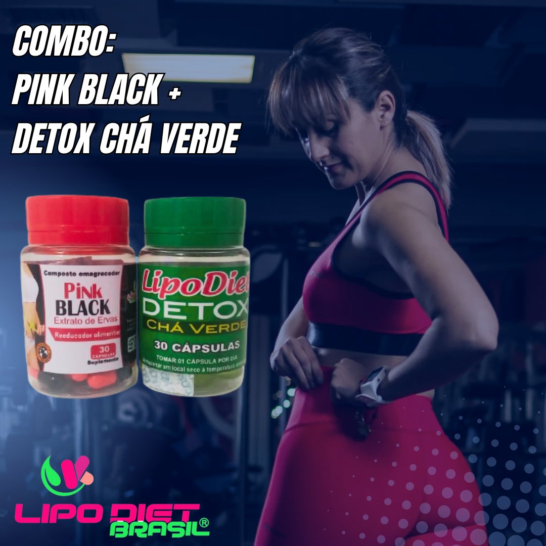 COMBO - DETOX DE TÉ NEGRO ROSA Y VERDE