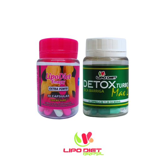 LipoDiet Caps. Rosa + Detox Turbo Max 2