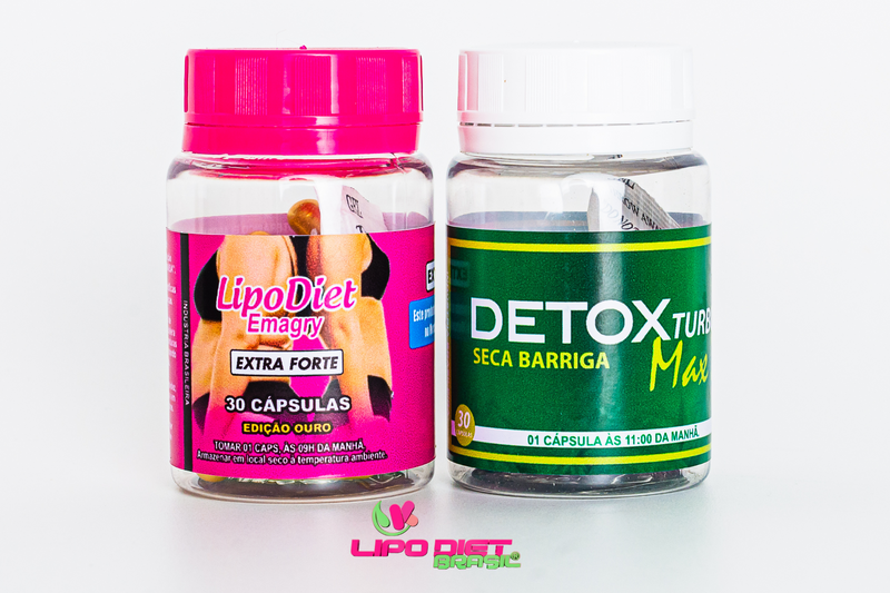 Detox Turbo &amp; Lipo Diet Emagry Cápsula Dorada