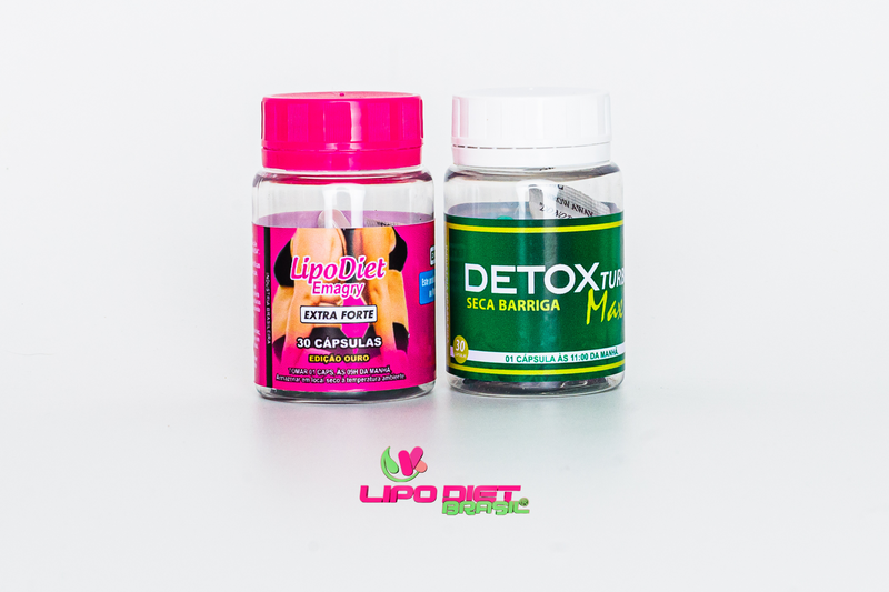 LipoDiet Caps. Rosa + Detox Turbo Max 2