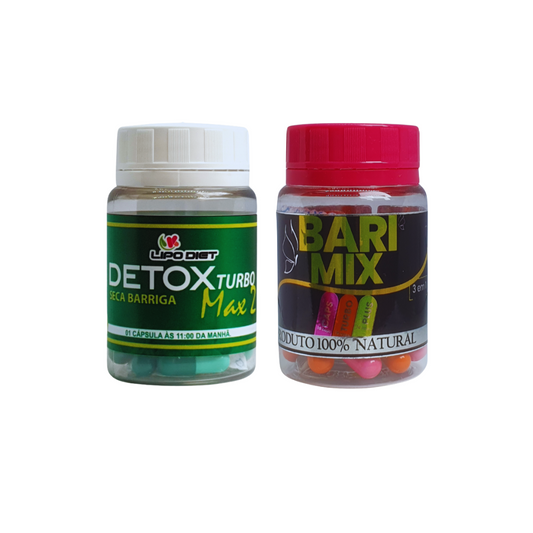 Detox Turbo &amp; Lipo Diet Emagry Cápsula Dorada