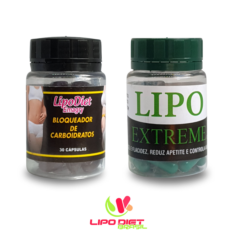 Combo para bajar de peso: Lipo extreme y bloqueador de carbohidratos