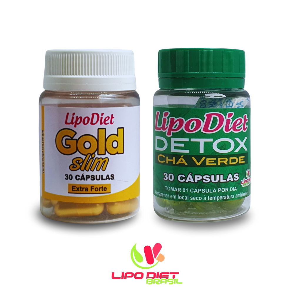 Combo adelgazante: GOLD SLIM POTENTE SUPRESIÓN DEL APETITO Y TÉ VERDE DETOX