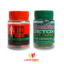 COMBO EMAGRECEDOR: Red black pontente inibidor de apetite & detox chá verde