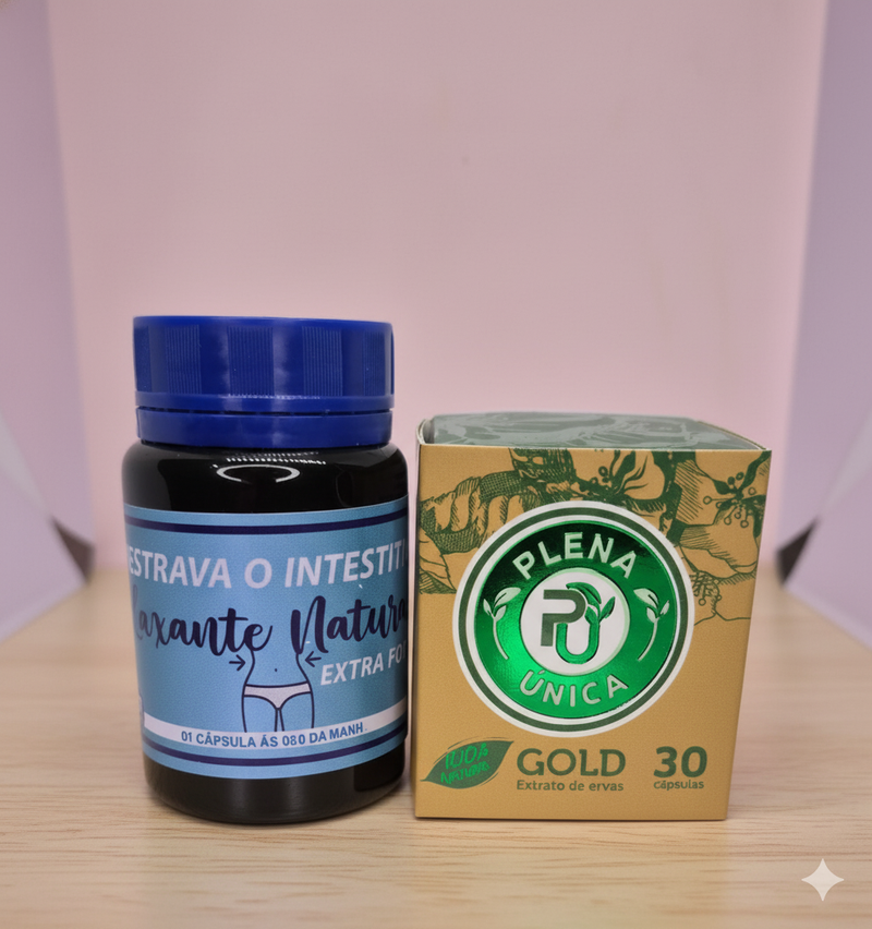 Combo Destrava Intestino + Plena Única Gold 750mg