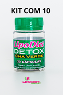 KIT 10 Detox Chá Verde