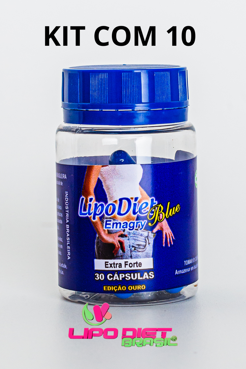 LipoDiet Blue - KIT 10 POTES