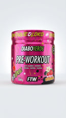 Diabo Verde pré treino - Sabor Morango atômico